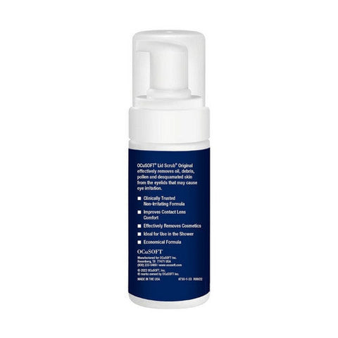 Ocusoft, Lid Scrub Foaming Eyelid Cleanser, 7.25 Oz Ocusoft