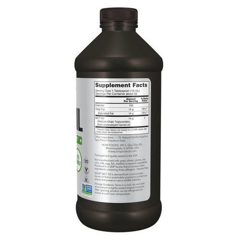 Now Foods, MCT Oil, Vanilla Hazalnut 16 Oz Now Foods