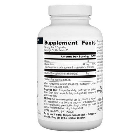 Source Naturals, Magtein Magnesium L-Threonate, 180  Caps Source Naturals