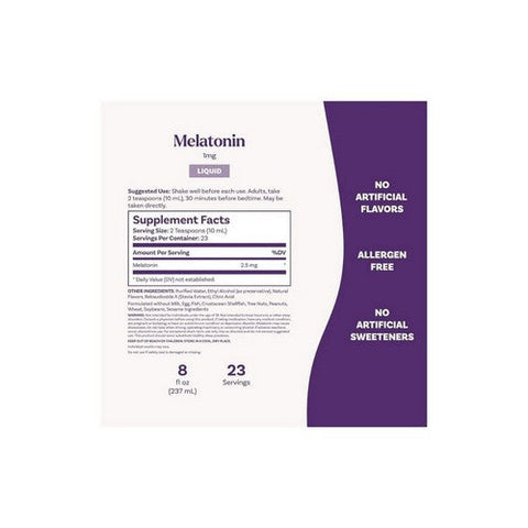 Natrol, Liquid Melatonin Berry, 2.5 Mg, 8 Oz Natrol