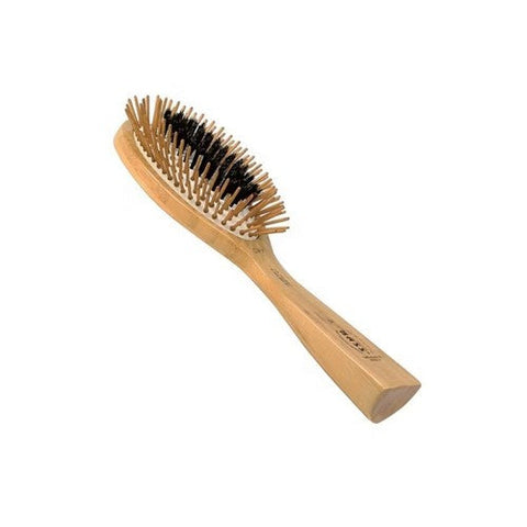 Bass Brushes, Large Oval Cushion Wild Boar Nylon Brush, 1 Each Bass Brushes