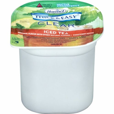Hormel, Thickened Beverage Thick & Easy  4 oz. Container Portion Cup Iced Tea Flavor Ready to Use Nectar Con, Count of 24 Hormel