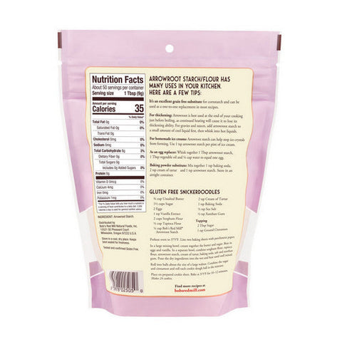 Bobs Red Mill, Arrowroot Starch, 16 Oz(Case Of 4) Bobs Red Mill