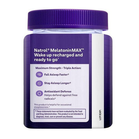 Natrol, MelatoninMax Sleep Blueberry, 10 Mg, 50 Count Natrol