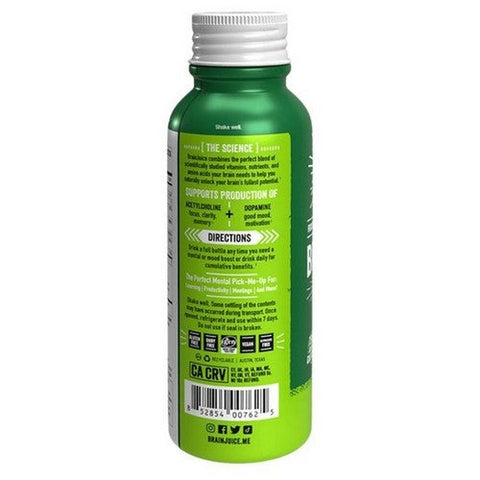Brainjuice, Original Classic Brain Juice, 2.5 Oz (Case Of 12) Brainjuice