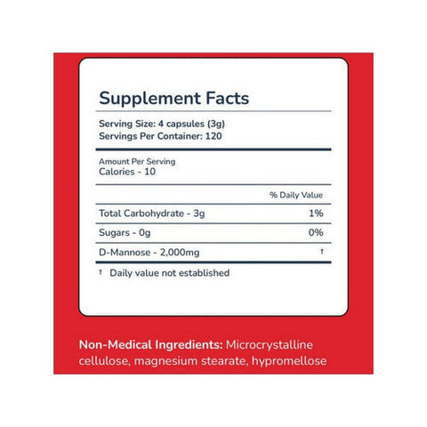 Utiva, D-Mannose, 120 Capsules Utiva