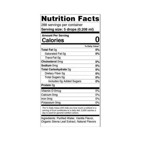 Sweetleaf Stevia, Sweet Drops Sweetener Vanilla Creme, Vanilla Cream 2 fl oz Sweetleaf Stevia