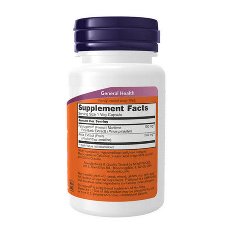 Now Foods, Pycnogenol, 100 mg, 60 Veg Caps Now Foods